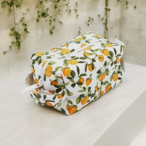 Mini Makeup Bag, Clementine - Image 2